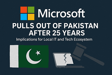 Microsoft pulls out of Pakistan after 25 years
